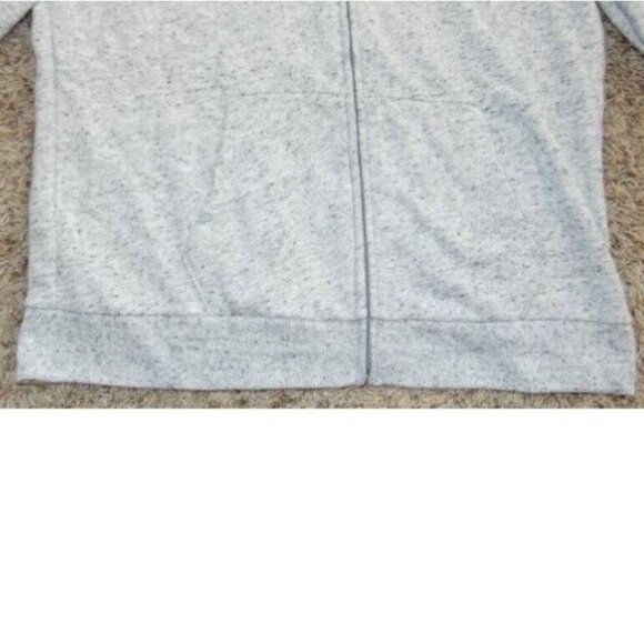 Womens Victorias Secret PINK Jacket Medium Zip Up Gray Gold Sequin Hoodie - Picture 5 of 6